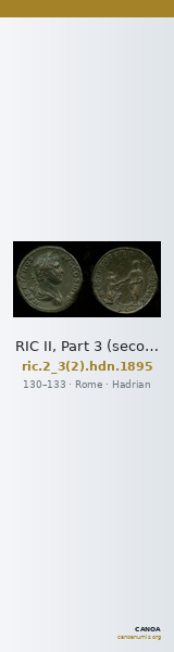 RIC II, Part 3 (second edition) Hadrian 1895 — CANOA