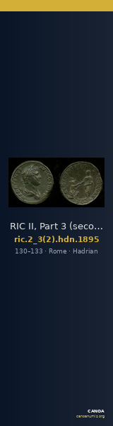 RIC II, Part 3 (second edition) Hadrian 1895 — CANOA