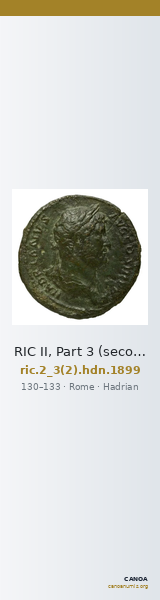RIC II, Part 3 (second edition) Hadrian 1899 — CANOA