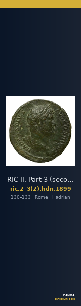 RIC II, Part 3 (second edition) Hadrian 1899 — CANOA
