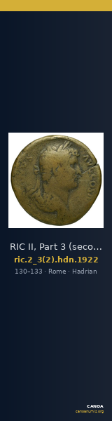RIC II, Part 3 (second edition) Hadrian 1922 — CANOA