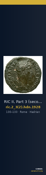 RIC II, Part 3 (second edition) Hadrian 1928 — CANOA