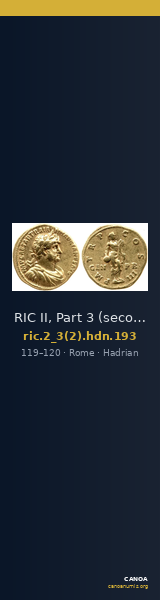 RIC II, Part 3 (second edition) Hadrian 193 — CANOA