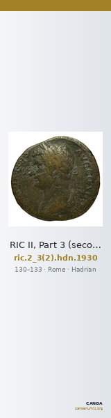 RIC II, Part 3 (second edition) Hadrian 1930 — CANOA