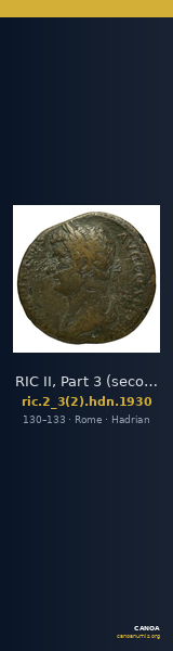 RIC II, Part 3 (second edition) Hadrian 1930 — CANOA