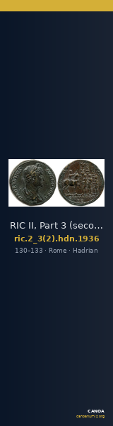 RIC II, Part 3 (second edition) Hadrian 1936 — CANOA