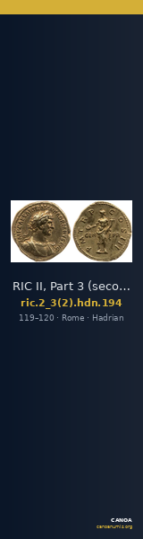 RIC II, Part 3 (second edition) Hadrian 194 — CANOA