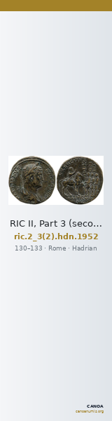 RIC II, Part 3 (second edition) Hadrian 1952 — CANOA