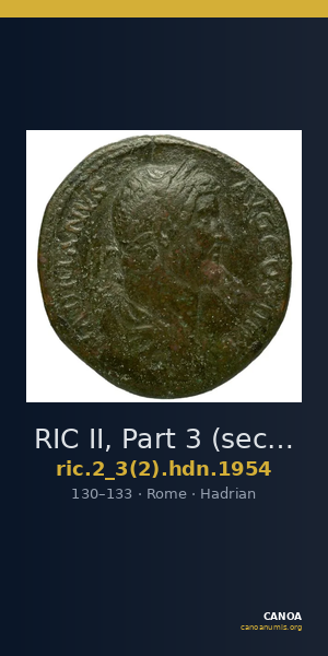 RIC II, Part 3 (second edition) Hadrian 1954 — CANOA