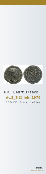 RIC II, Part 3 (second edition) Hadrian 1978 — CANOA