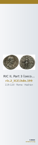 RIC II, Part 3 (second edition) Hadrian 199 — CANOA