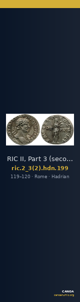 RIC II, Part 3 (second edition) Hadrian 199 — CANOA