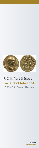 RIC II, Part 3 (second edition) Hadrian 1994 — CANOA