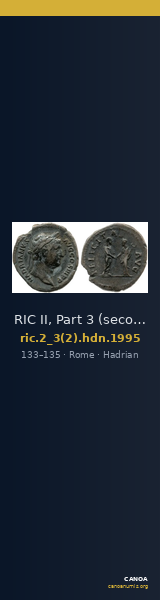 RIC II, Part 3 (second edition) Hadrian 1995 — CANOA