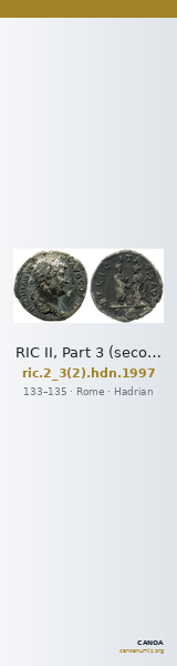 RIC II, Part 3 (second edition) Hadrian 1997 — CANOA