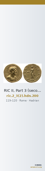 RIC II, Part 3 (second edition) Hadrian 200 — CANOA