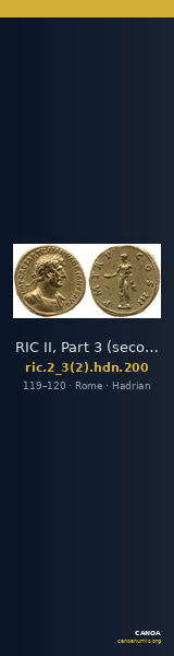 RIC II, Part 3 (second edition) Hadrian 200 — CANOA