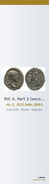 RIC II, Part 3 (second edition) Hadrian 2001 — CANOA