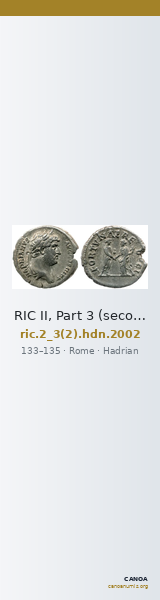 RIC II, Part 3 (second edition) Hadrian 2002 — CANOA