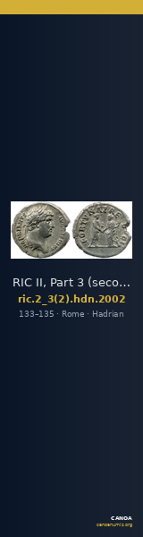 RIC II, Part 3 (second edition) Hadrian 2002 — CANOA