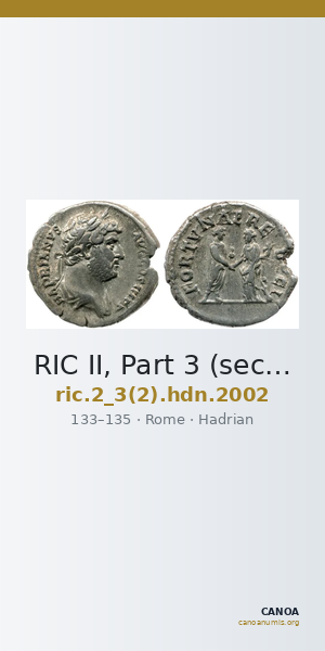 RIC II, Part 3 (second edition) Hadrian 2002 — CANOA