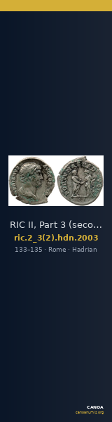 RIC II, Part 3 (second edition) Hadrian 2003 — CANOA
