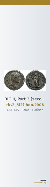 RIC II, Part 3 (second edition) Hadrian 2008 — CANOA