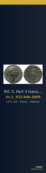 RIC II, Part 3 (second edition) Hadrian 2009 — CANOA