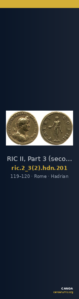 RIC II, Part 3 (second edition) Hadrian 201 — CANOA