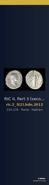 RIC II, Part 3 (second edition) Hadrian 2012 — CANOA