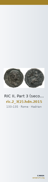 RIC II, Part 3 (second edition) Hadrian 2015 — CANOA
