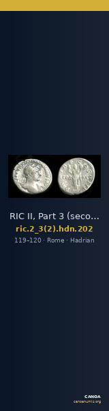 RIC II, Part 3 (second edition) Hadrian 202 — CANOA