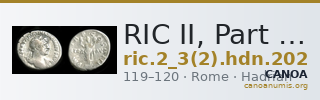 RIC II, Part 3 (second edition) Hadrian 202 — CANOA