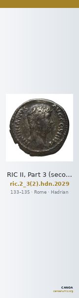 RIC II, Part 3 (second edition) Hadrian 2029 — CANOA