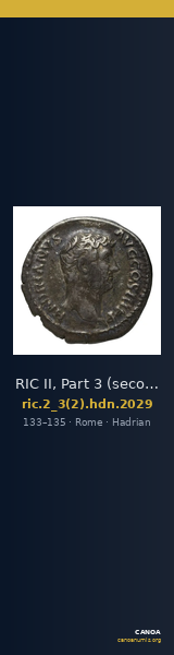 RIC II, Part 3 (second edition) Hadrian 2029 — CANOA