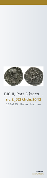 RIC II, Part 3 (second edition) Hadrian 2042 — CANOA