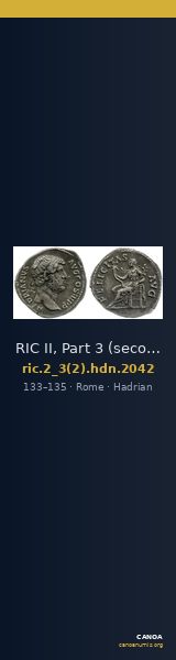 RIC II, Part 3 (second edition) Hadrian 2042 — CANOA