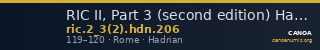 RIC II, Part 3 (second edition) Hadrian 206 — CANOA