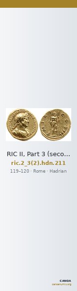 RIC II, Part 3 (second edition) Hadrian 211 — CANOA