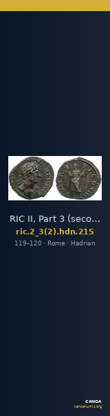 RIC II, Part 3 (second edition) Hadrian 215 — CANOA