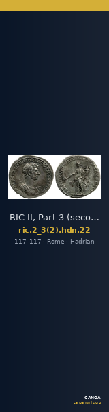 RIC II, Part 3 (second edition) Hadrian 22 — CANOA