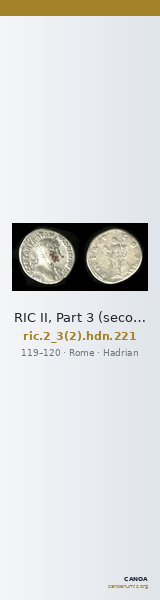 RIC II, Part 3 (second edition) Hadrian 221 — CANOA