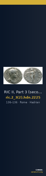 RIC II, Part 3 (second edition) Hadrian 2225 — CANOA