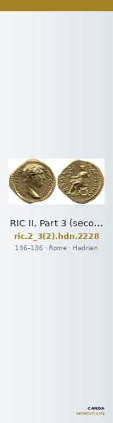 RIC II, Part 3 (second edition) Hadrian 2228 — CANOA