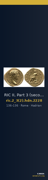 RIC II, Part 3 (second edition) Hadrian 2228 — CANOA