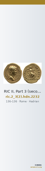RIC II, Part 3 (second edition) Hadrian 2232 — CANOA