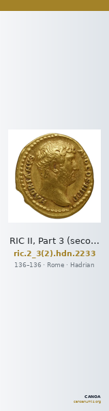RIC II, Part 3 (second edition) Hadrian 2233 — CANOA