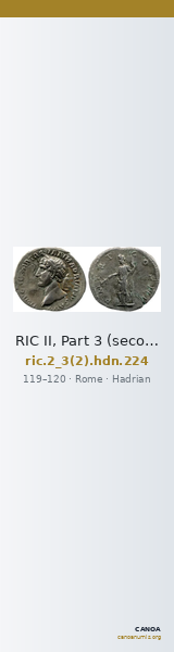 RIC II, Part 3 (second edition) Hadrian 224 — CANOA