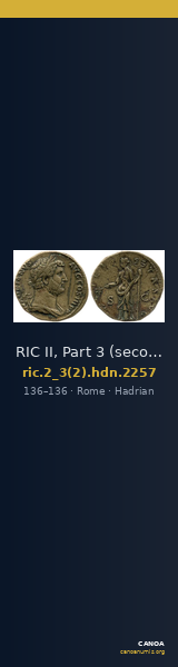 RIC II, Part 3 (second edition) Hadrian 2257 — CANOA