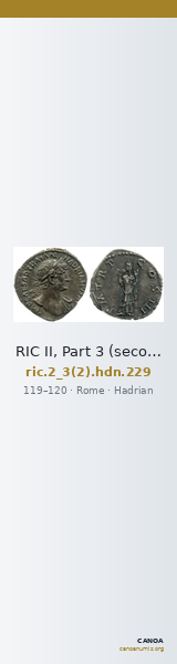 RIC II, Part 3 (second edition) Hadrian 229 — CANOA